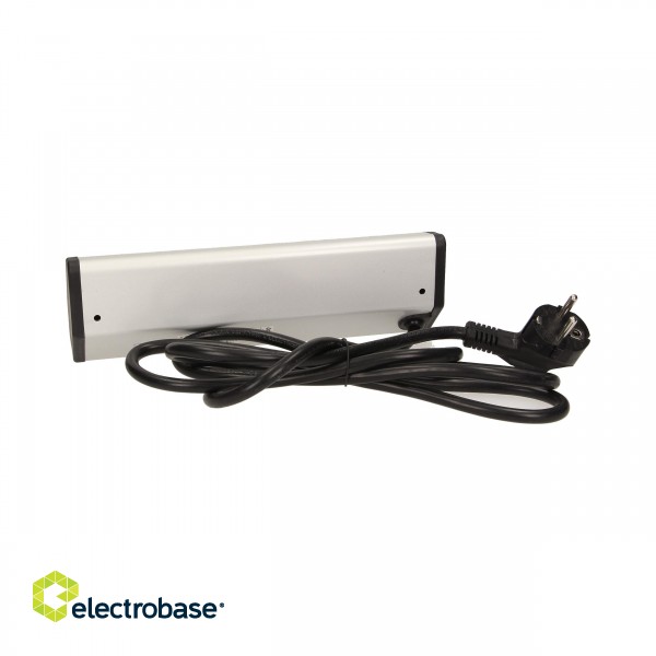 Elektromateriāli // Mēbeļu elektriskie slēdži un rozetes, USB rozetes // Gniazdo meblowe z przewodem 1,8m, 3x2P+Z image 6