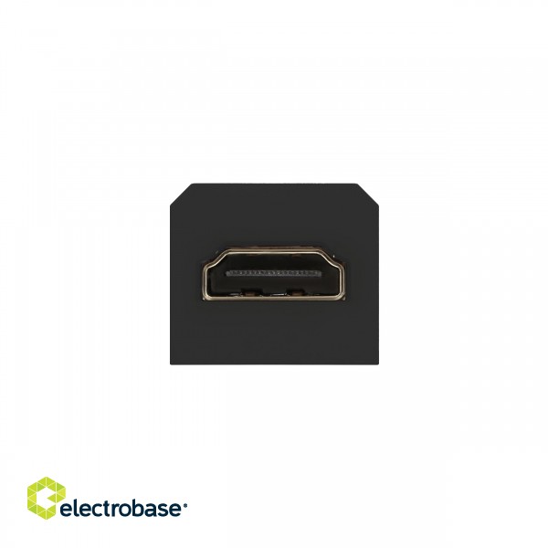 Elektromateriāli // Mēbeļu elektriskie slēdži un rozetes, USB rozetes // Kostka z gniazdem HDMI do gniazda meblowego OR-GM-9011/B lub OR-GM-9015/B image 2