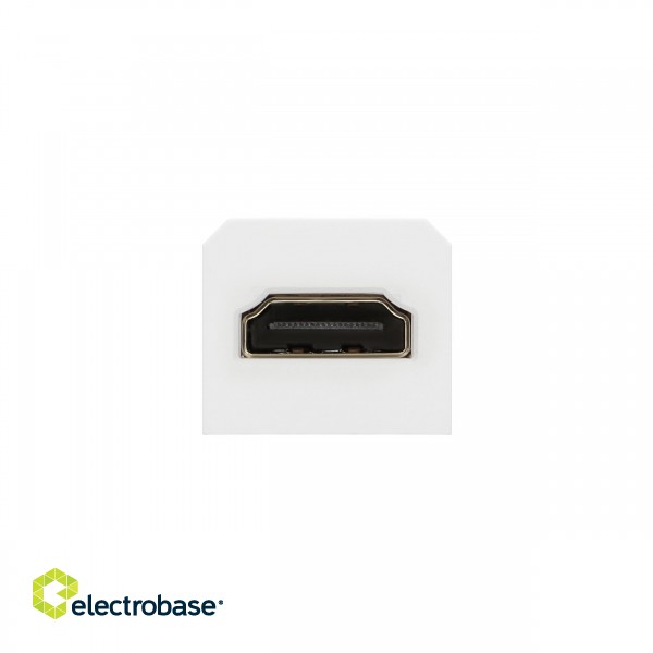 Elektromateriāli // Mēbeļu elektriskie slēdži un rozetes, USB rozetes // Kostka z gniazdem HDMI do gniazda meblowego OR-GM-9011/W lub OR-GM-9015/W image 2