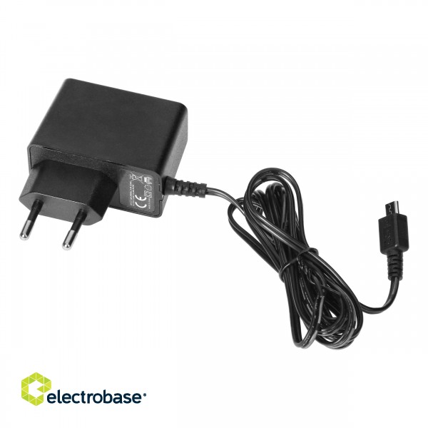 Elektromateriāli // Mēbeļu elektriskie slēdži un rozetes, USB rozetes // Zasilacz gniazdowy z wtyczką Micro USB do ładowarki OR-AE-1367, DC5V, 2A image 1