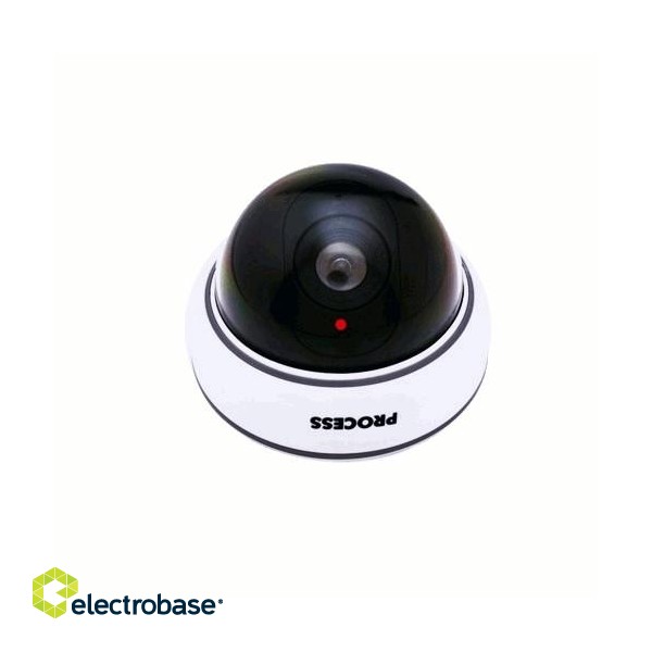 Videonovērošanas kameru sistēmas // Kameru aksesuārs // Atrapa kamery kopułkowa, dioda LED, DC2300 image 1