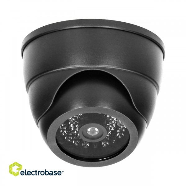 Vaizdo stebėjimo sistemos // Priedai  kameroms // Atrapa kamery monitorującej z podczerwienią CCTV, bateryjna, MINI