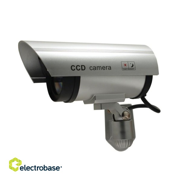 Video surveillance // Analog camera accessories // Atrapa kamery tubowej, diody IR LED, srebrna, IR1100S image 3
