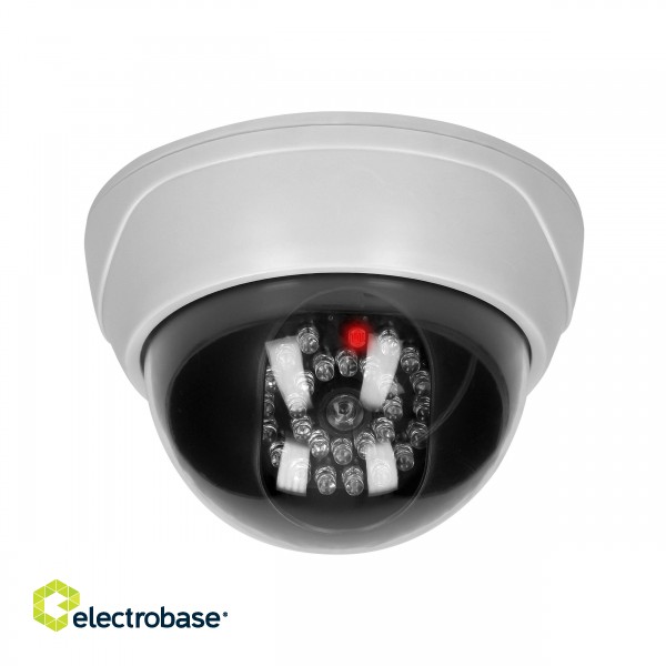 Vaizdo stebėjimo sistemos // Priedai  kameroms // Atrapa kopuły kamery monitorującej CCTV z podczerwienią
