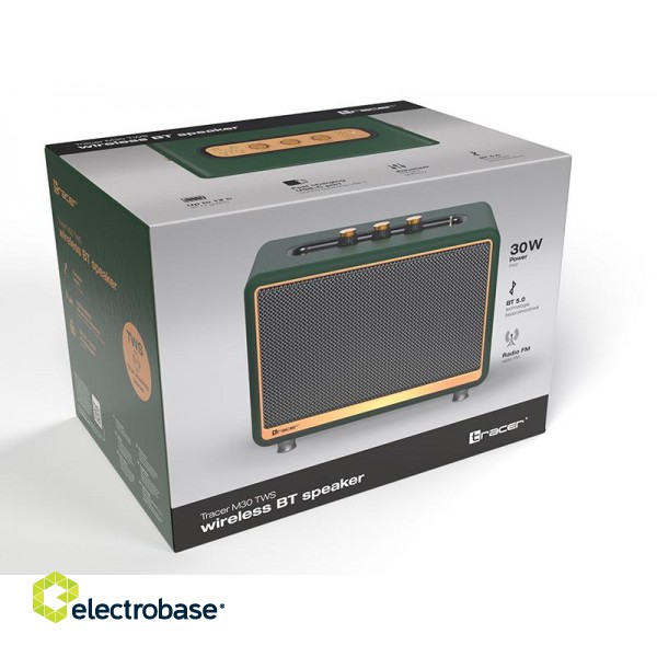 Audio and HiFi sistēmas // Skaļruņi // Głośniki TRACER M30 TWS BLUETOOTH GREEN image 9