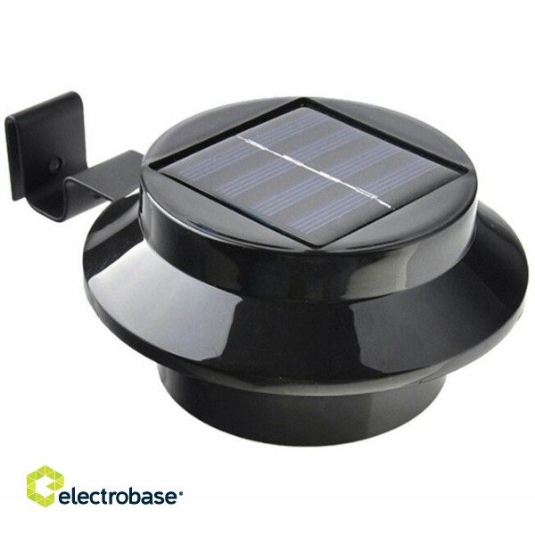 LED Lighting // New Arrival // ZD52 Lampa ogrodowa solarna 3led czarna image 1