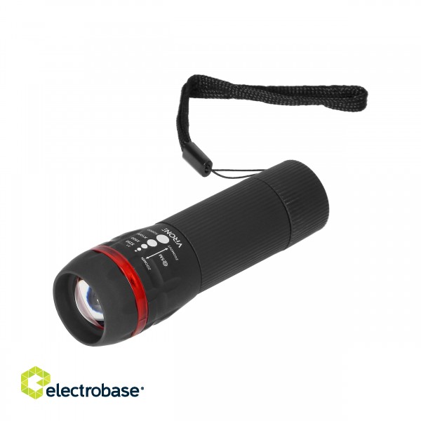 Handheld and Head LED Flashlights // LED Handheld Flashlights // Latarka LED 1W z zoomem, 60lm, 3xAAA image 1