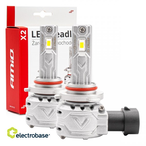 LED valgustus // Light bulbs for CARS // Żarówki samochodowe led seria x2 hb3 9005/hir1 9011/h10 6500k canbus amio-02975
