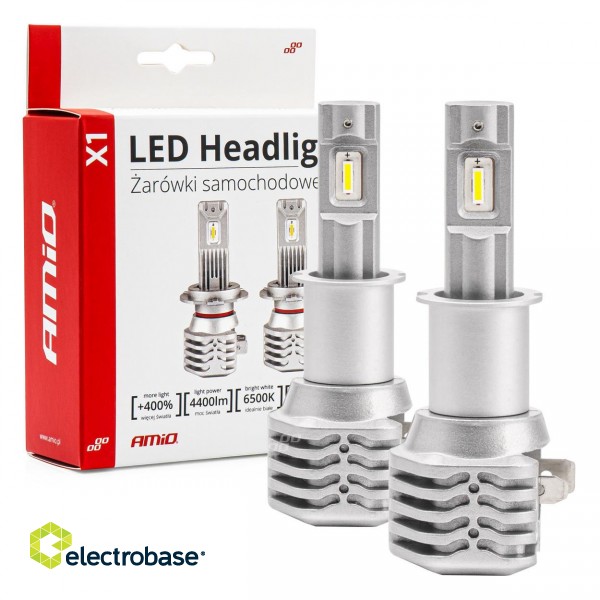 LED valgustus // Light bulbs for CARS // Żarówki samochodowe led seria x1 h3 6500k canbus amio-02964