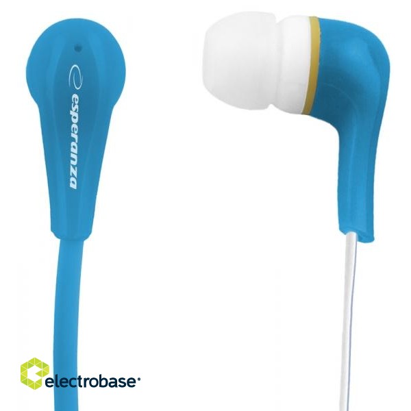 Austiņas // Headphones => In-Ear // EH146B Słuchawki douszne Lollipop  niebieskie Esperanza