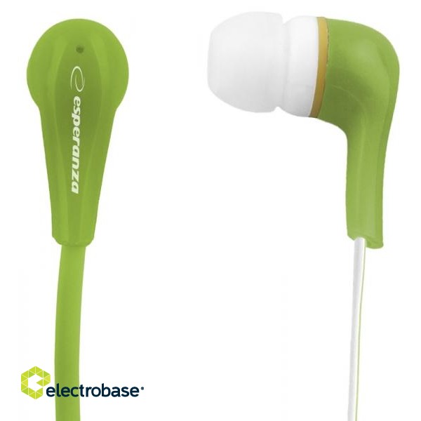 Headphones and Headsets // Headphones => In-Ear // EH146G Słuchawki douszne Lollipop  zielone Esperanza