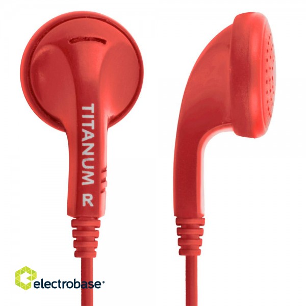 Kuulokkeet // Headphones => In-Ear // TH108R Słuchawki douszne czerwone Titanum