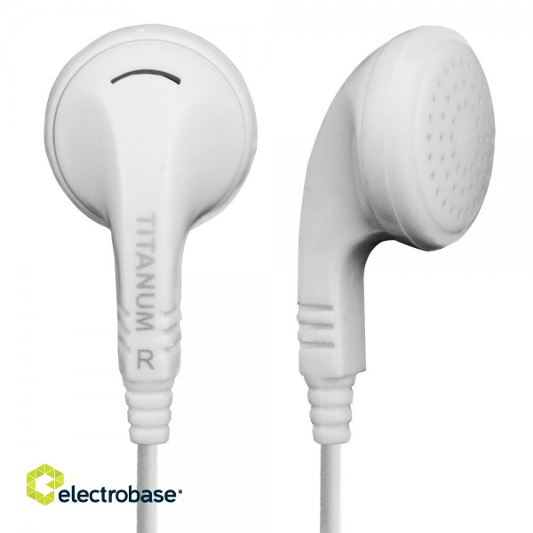 Audio Austiņas / Vadu / Bezvadu // Headphones => In-Ear // TH108W Słuchawki douszne białe Titanum 