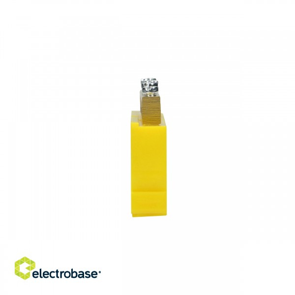 Elektrimaterjalid // Wago klemmid // Listwa zaciskowa PE, na szynę TH35, 8 przewodów, żółta image 4