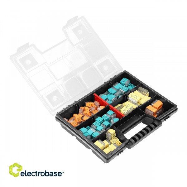 Elektrimaterjalid // Wago klemmid // Zestaw złączek instalacyjnych HOUSE, 123 sztuk. Wciskane: 30x 2-przew. 30x 3-przew. 25x 4-przew. 20x 5-przew. 10x 6-przew. 8x 8-przew. image 3