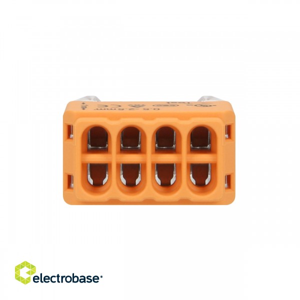 Electric Materials // Wago Connectors and Terminal Blocks // Złączka instalacyjna wciskana 8-przewodowa; na drut 0,75-2,5mm?; IEC 300V/24A; Blister 8 szt. image 6