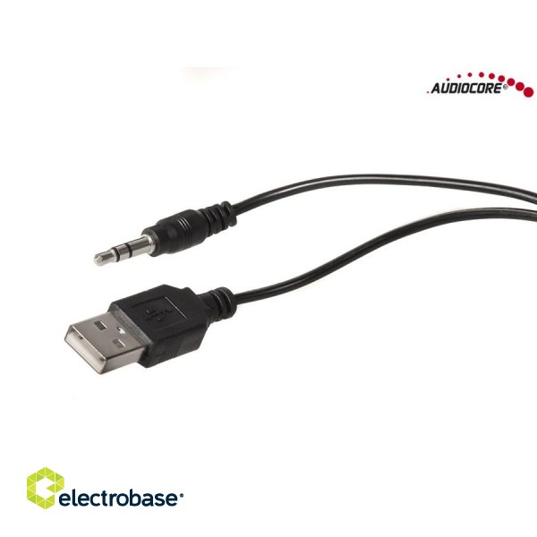 Audio- ja hifi-järjestelmät // Kaiuttimet // Głośniki komputerowe 8W USB Black Audiocore AC860 image 6