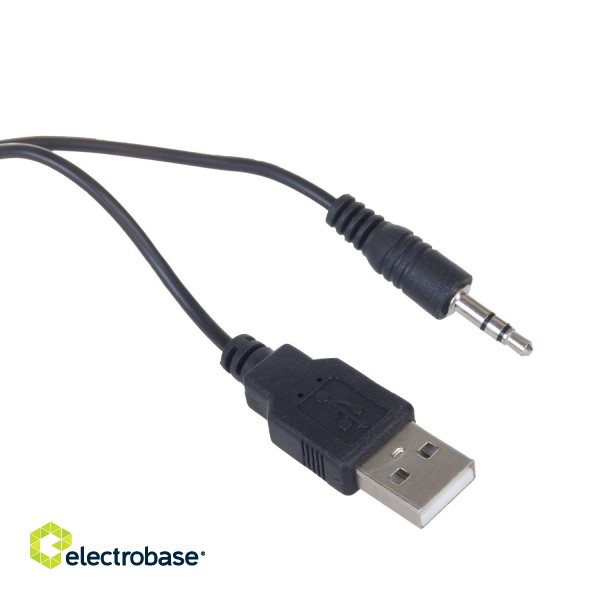 Audio- ja HiFi-süsteemid // Kõlarid // Głośniki komputerowe 6W USB minijack Black Audiocore AC835 LED image 6