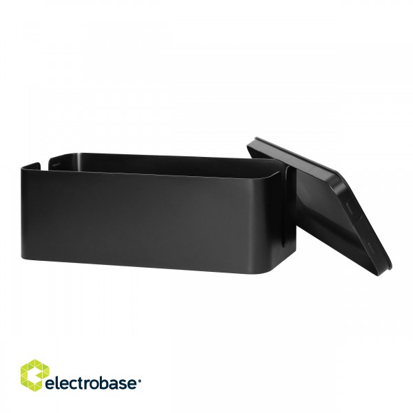 Electric Materials // Сlearance sale // Organizer do kabli - cable box L, czarny image 3