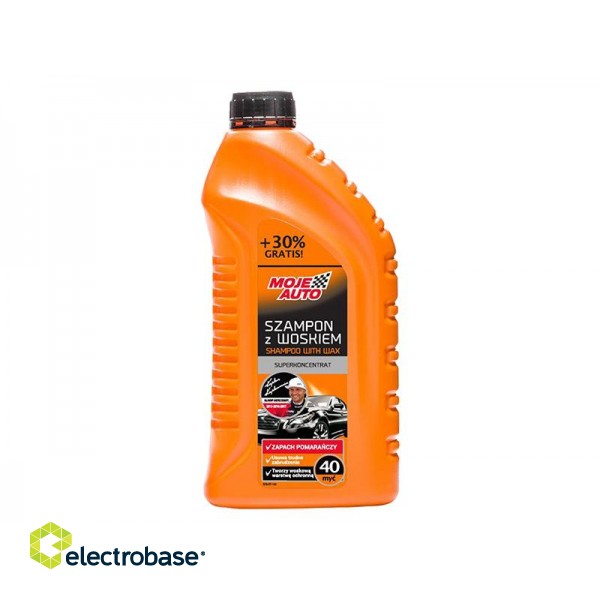 Auto- ja mootorrattatooted, elektroonika, navigatsioon, CB raadio // Car Care | Car chemical products // 52-132# Szampon samochodowy z woskiem 1l (1,3l promo)