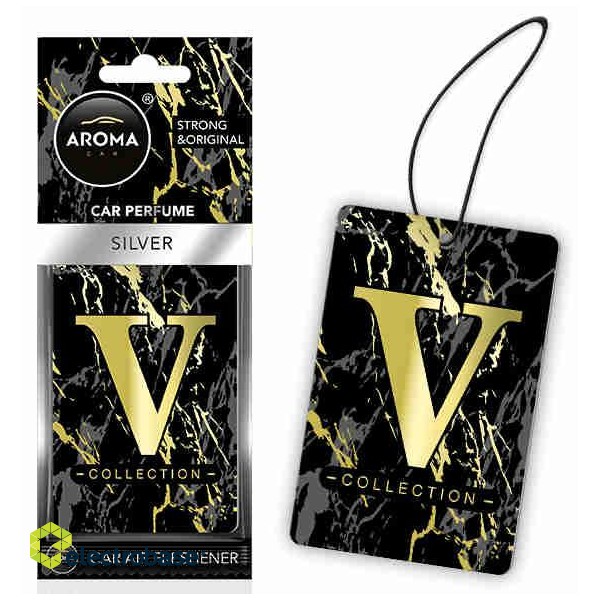 Car and Motorcycle Products, Audio, Navigation, CB Radio // Air Fresheners | Fragrances for Cars // Odświeżacz powietrza aroma cel. v-collection silver