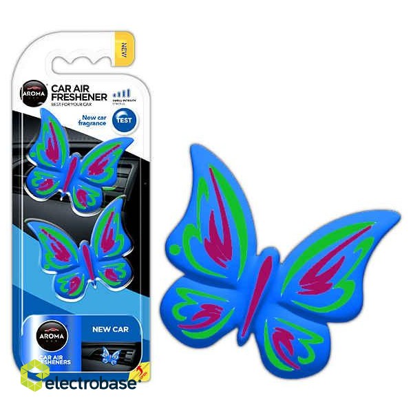 Car and Motorcycle Products, Audio, Navigation, CB Radio // Air Fresheners | Fragrances for Cars // Odświeżacz powietrza aroma fancy shapes butterfly new car