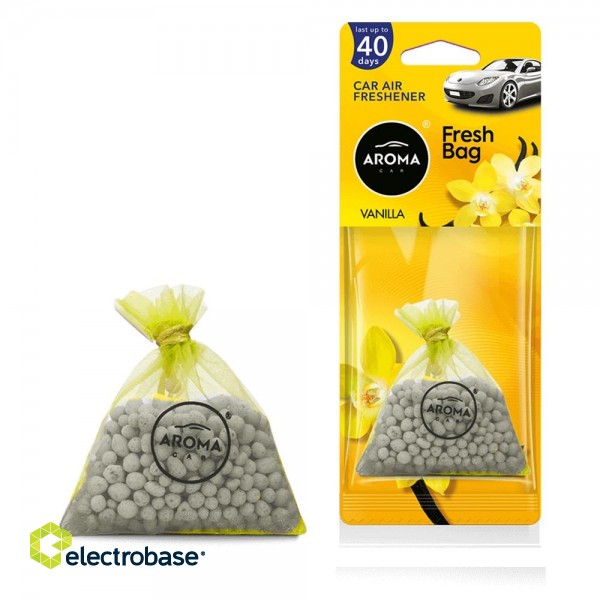 Car and Motorcycle Products, Audio, Navigation, CB Radio // Air Fresheners | Fragrances for Cars // Odświeżacz powietrza aroma fresh bag vanilla - new - ceramic