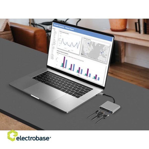 Portatīvie datori, aksesuāri // USB Hubs | USB Docking Station // ADAPTER TRACER A-1, USB-C, HDMI 4K, USB 3.0, PDW 100W image 5