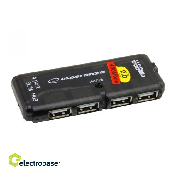 Kannettavat, muistikirjat, tarvikkeet // USB Hubs | USB Docking Station // EA112 Esperanza usb 2.0 hub 4 x usb