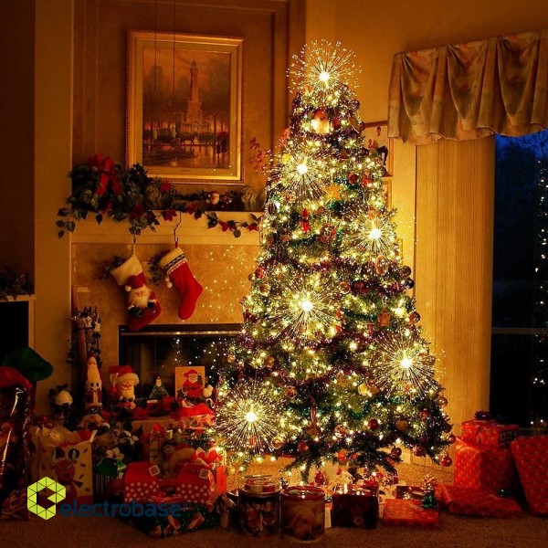 LED valgustus // Decorative and Christmas Lighting // Lampka LED dekoracyjna / ogrodowa Maclean, dmuchawiec, 25cm x 40 szt., 120 diód LED, 8 trybów, 4xAA, temp. 3000K, MCE419 image 5