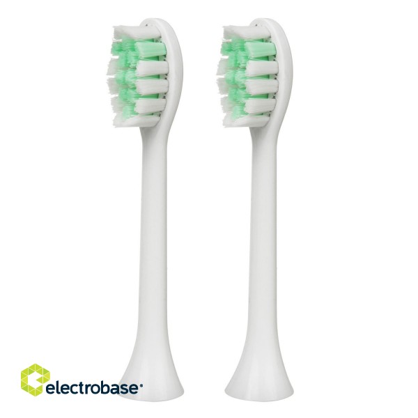 Tooth care // Brushes // Szczoteczka soniczna do zębów Promedix, kolor biały, 5 trybów, timer, wskaźnik poziomu nał. baterii,  2 końcówki i kabel USB, PR image 3