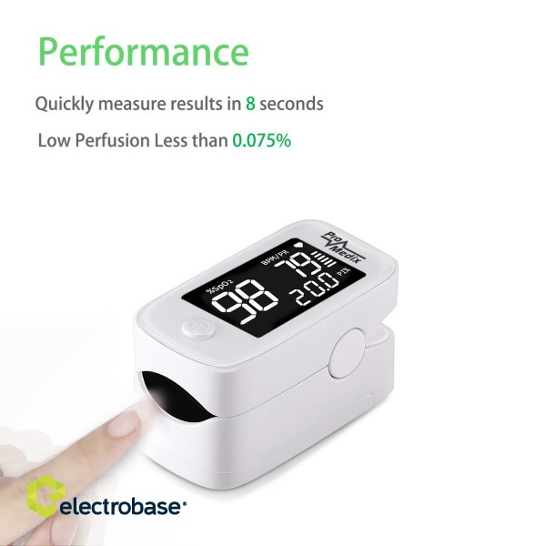 Personal-care products // Blood pressure monitors | Oximeters // Pulsoksymetr napalcowy medyczny pulsometr oksymetr Promedix PR-870 1.5? HD LED image 5