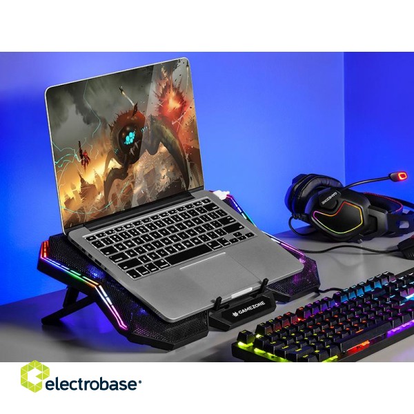 Laptops, notebooks, accessories // Laptop Cooling Stand // Podstawka chłodząca TRACER GAMEZONE Streamer 17" image 5