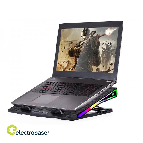 Laptops, notebooks, accessories // Laptop Cooling Stand // Podstawka chłodząca TRACER GAMEZONE Wing 17,3" RGB image 2