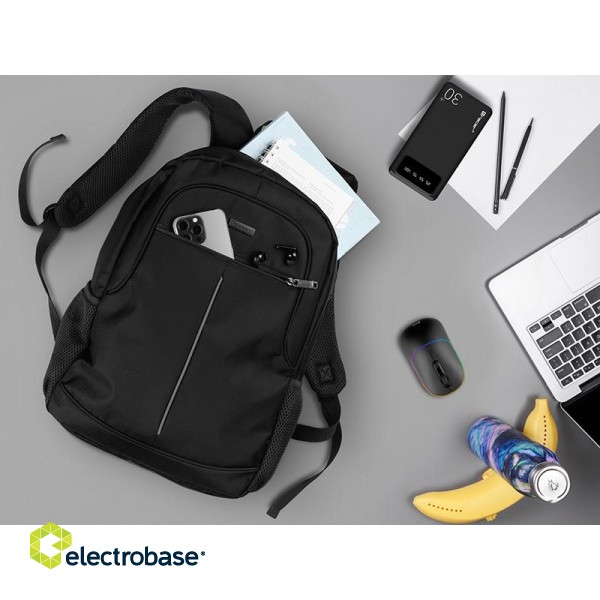 Laptops, notebooks, accessories // Laptop Bags // Miejski plecak na notebooka 15,6" Tracer City Carrier Black image 5