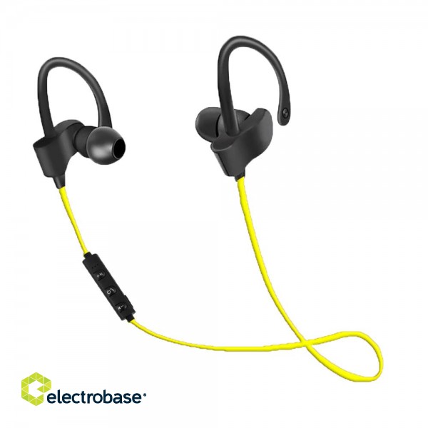 Audio Austiņas / Vadu / Bezvadu // Austiņas ar mikrofonu // EH188Y Esperanza słuchawki douszne bluetooth sportowe czarno-żółte