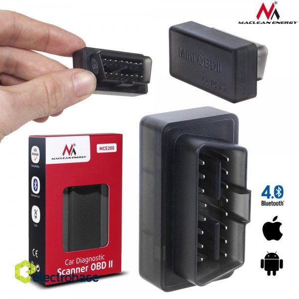 Car and Motorcycle Products, Audio, Navigation, CB Radio // Diagnostic car scanner // Interfejs diagnostyczny OBD2 Maclean, 4.0 Bluetooth, iOS, Android, MCE200 image 8