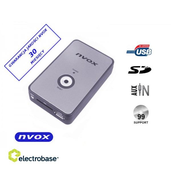 Car and Motorcycle Products, Audio, Navigation, CB Radio // Car FM Radio Transmitters // Zmieniarka cyfrowa emulator MP3 USB SD FIAT 8PIN... (NVOX NV1080A FIAT 8PIN) image 1