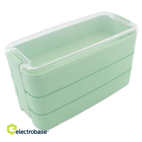 Kitchen electrical appliances and equipment // Kitchen appliances others // AG479H Pojemnik 0,9 l lunch box green image 2