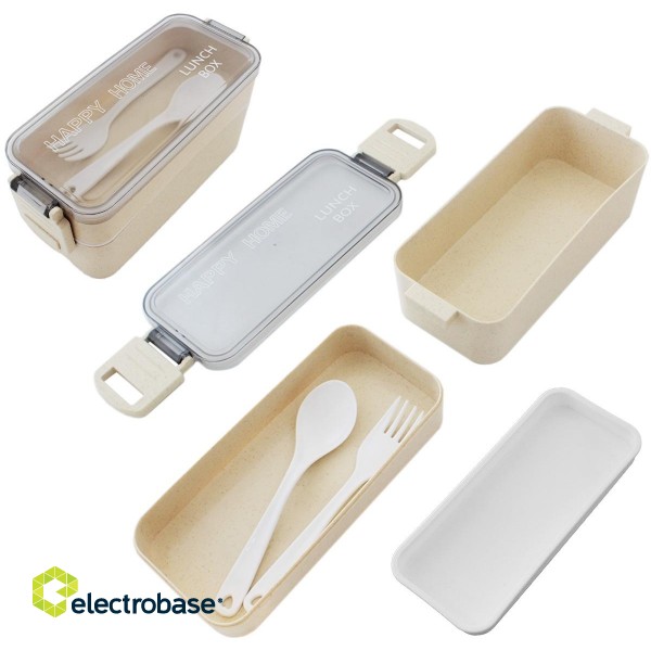 Köögi elektriseadmed ja tehnika // Kitchen appliances others // AG479I Pojemnik 750ml lunch box beige image 3