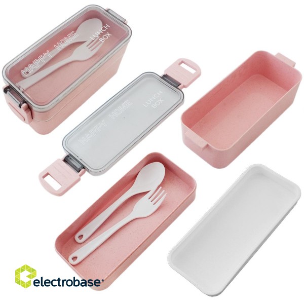 Kitchen electrical appliances and equipment // Kitchen appliances others // AG479M Pojemnik 750ml lunch box pink image 3