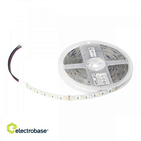 LED gaismas lentas, virtenes // NEON FLEX LED strips // Taśma LED 12V, Samsung chipset 5050, 60L/m, 14,4W/m, IP65, RGBW, 5m