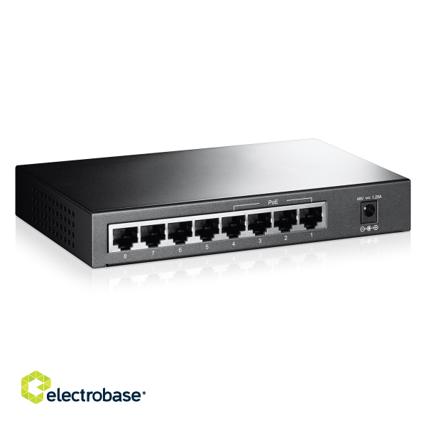 Network equipment // Switches // TP-LINK TL-SF1008P Switch PoE 8x10/100Mbps (4xPoE) image 2