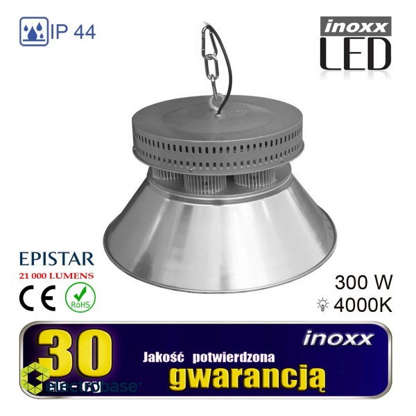 LED Lighting // New Arrival // Lampa przemysłowa led 300w high bay cob 27 000lm 4000k neutralna image 1