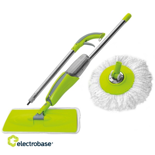 Home and Garden Products // Room cleaning, Household Chemistry // Głowica i wkład do mopa ze spryskiwaczem GreenBlue, okrągła, pasuje do GB830, GB831 image 3