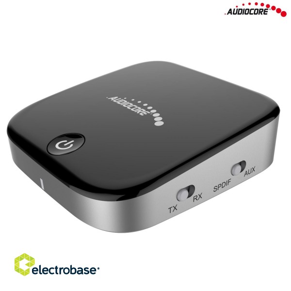 Telefoni un aksesuāri // Bluetooth Audio Adapters | Trackers // Adapter bluetooth 2 w 1 transmiter odbiornik Audiocore AC830 - Apt-X Spdif - Chipset CSR BC8670 image 1