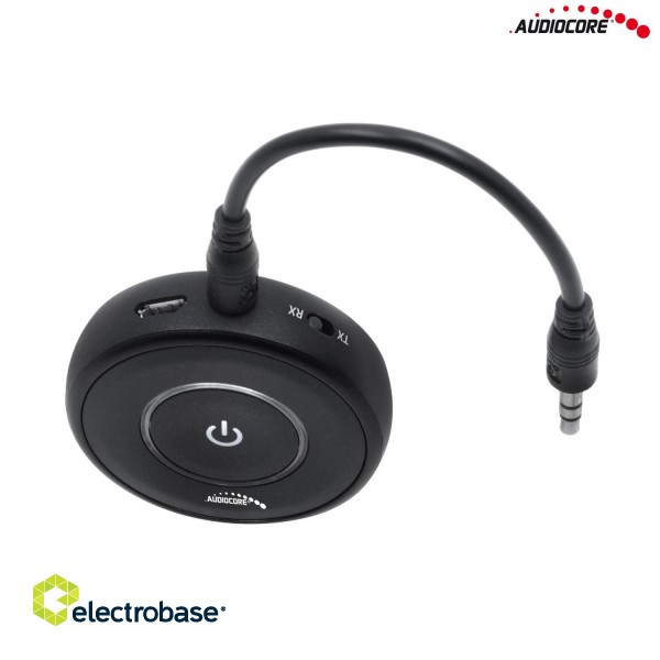 Telefonai ir aksesuarai // Bluetooth Audio Adapters | Trackers // Adapter bluetooth 2 w 1 transmiter odbiornik Audiocore, Apt-X, chipset CSR BC8670, bluetooth v5.0, AC820 paveikslėlis 2