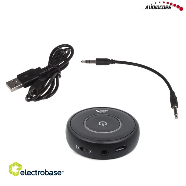 Matkapuhelimet ja tarvikkeet // Bluetooth Audio Adapters | Trackers // Adapter bluetooth 2 w 1 transmiter odbiornik Audiocore, Apt-X, chipset CSR BC8670, bluetooth v5.0, AC820 image 4