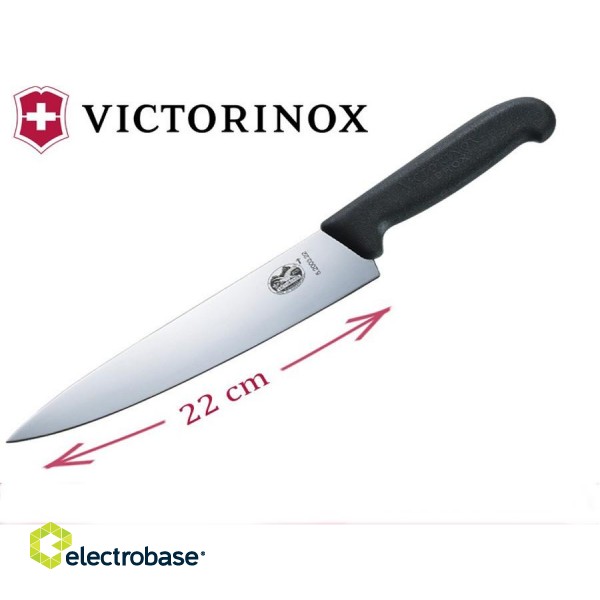 Кухонная техника // Ножи, Точилки для ножей // Nóż kuchenny z szer ostrzem Victorinox Fibrox 22cm фото 3