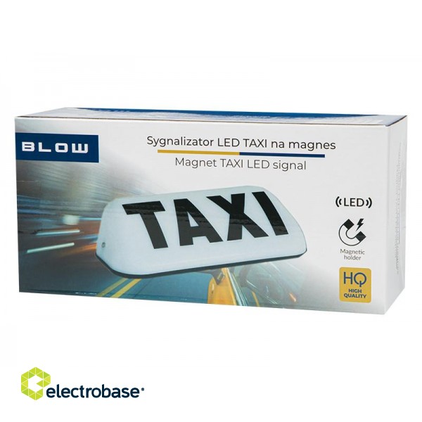 Apsardzes sistēmas // Sirēna un Strobs // 26-434# Sygnalizator lampa taxi na magnes image 2